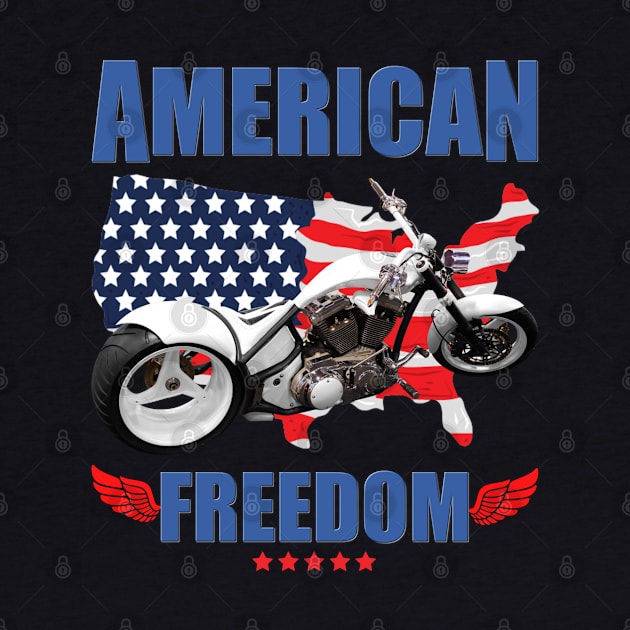 American Freedom, Motorcycle , Biker, Motorcycle Gift, Motor Bike, Motor Sport, Bike, Motorcycle Gift Idea, Motor Bike Gift Idea by DESIGN SPOTLIGHT